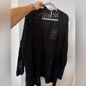 Free people woven Knit cardigan